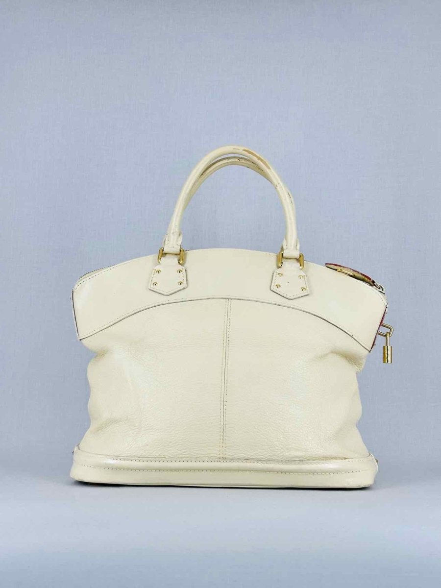 LOUIS VUITTON Lockit White Top Handle