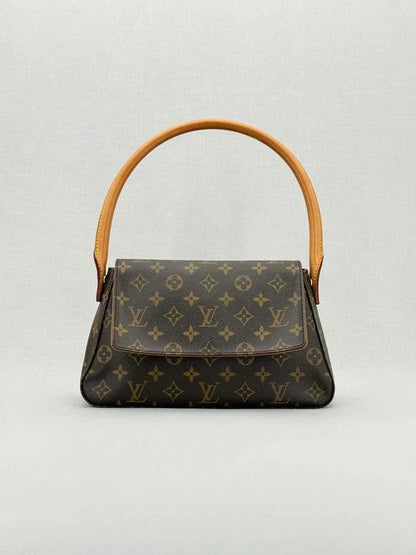 LOUIS VUITTON Looping Brown & Beige Shoulder Bag