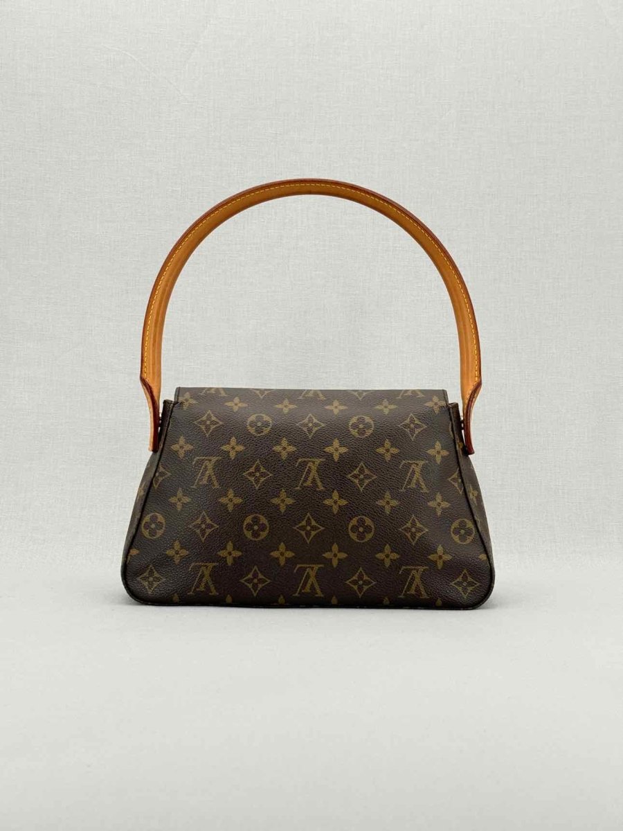 LOUIS VUITTON Looping Brown & Beige Shoulder Bag