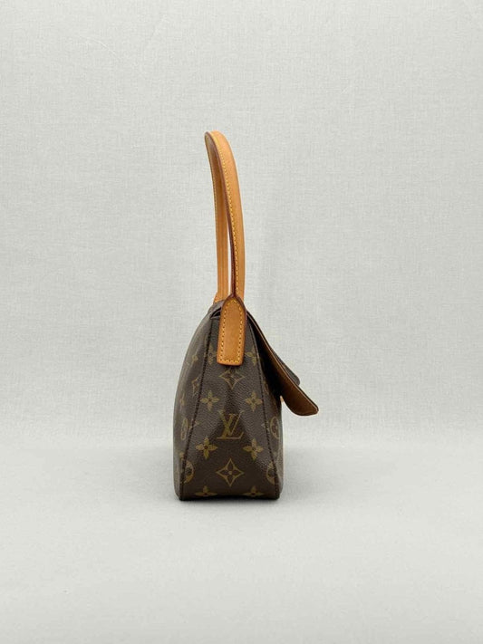 LOUIS VUITTON Looping Brown & Beige Shoulder Bag