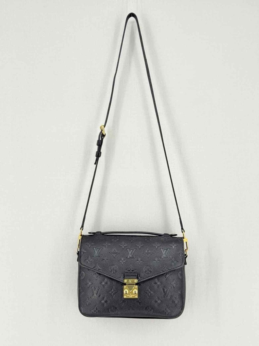 LOUIS VUITTON Metis Black Monogram Shoulder Bag