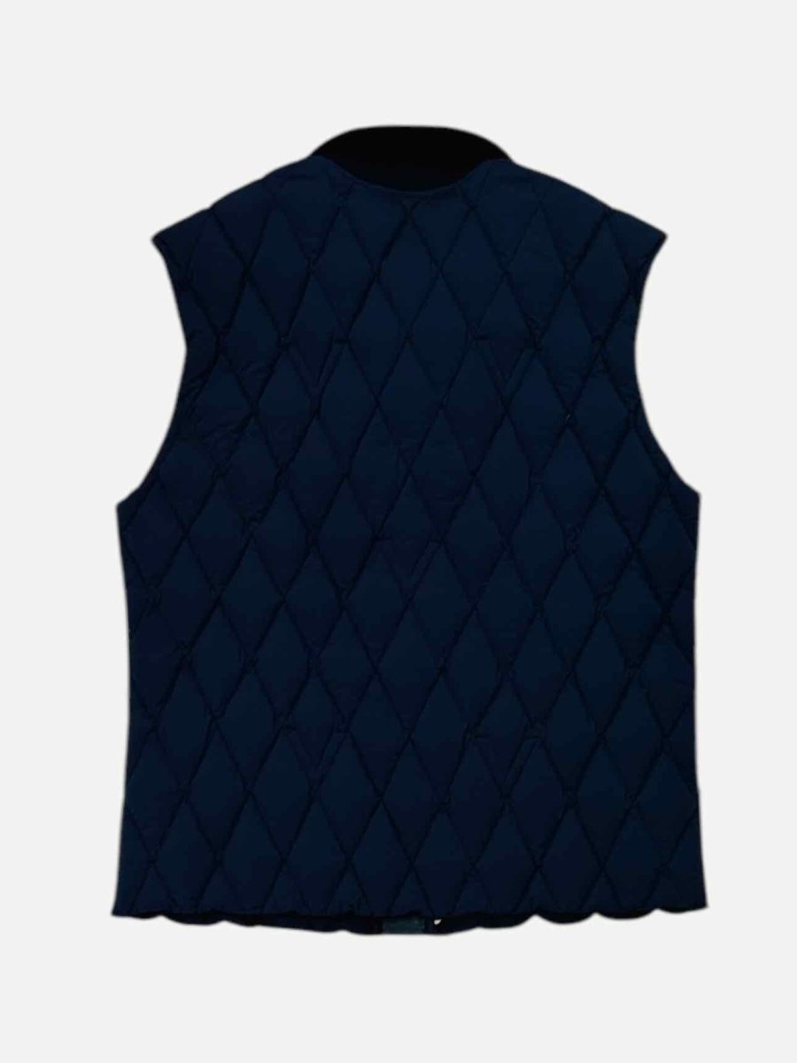 LOUIS VUITTON Quilted Midnight Blue Size US 12 Gilet