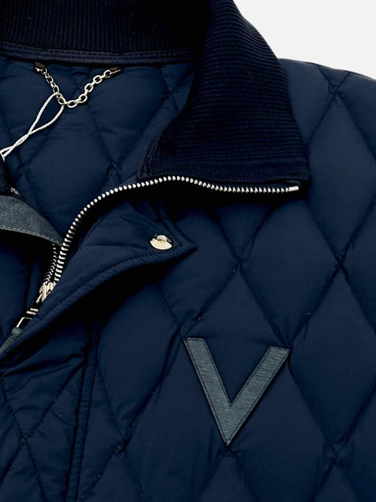 LOUIS VUITTON Quilted Midnight Blue Size US 12 Gilet