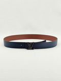 LOUIS VUITTON Navy Blue Belt