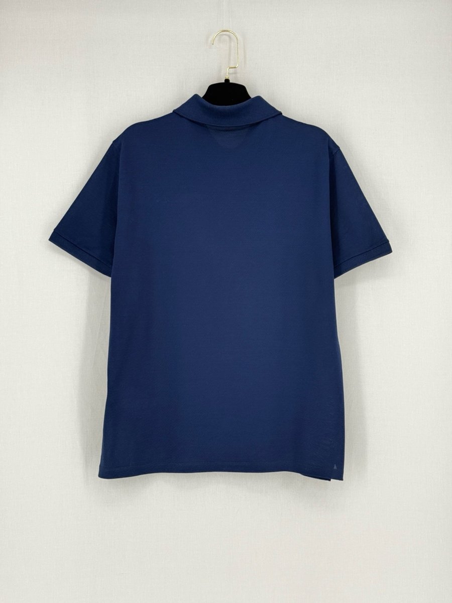 LOUIS VUITTON Navy Blue Size Medium Polo Shirt
