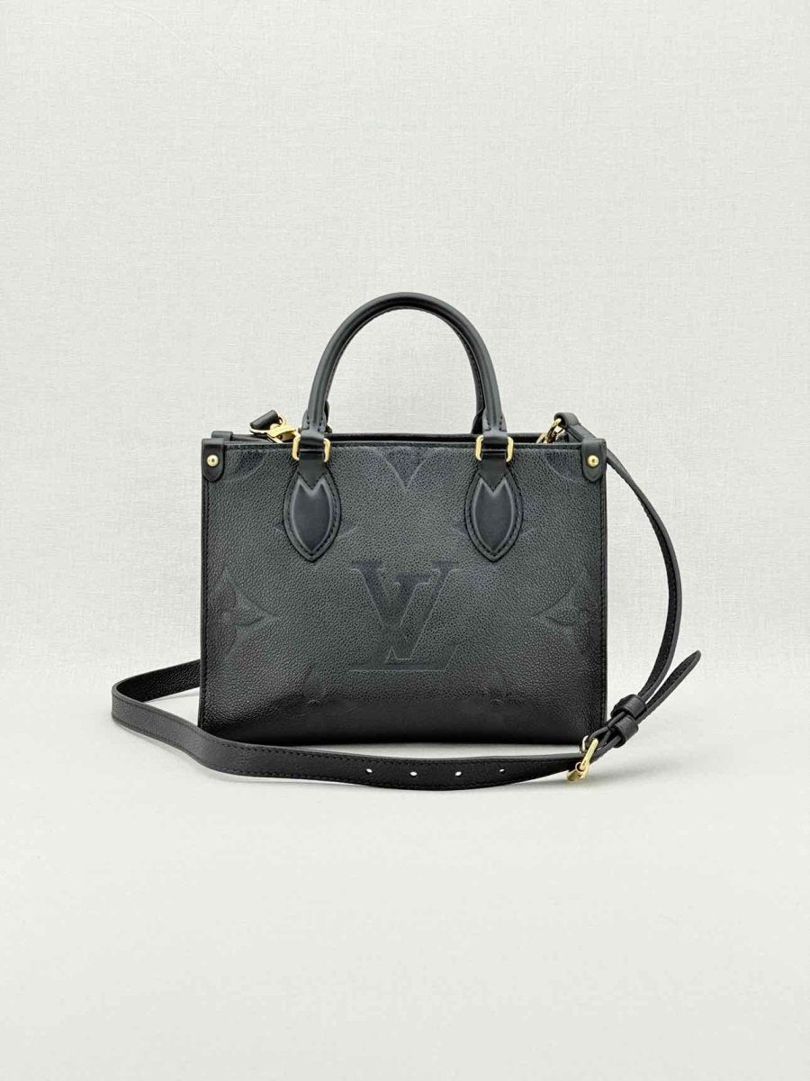 LOUIS VUITTON Onthego Black Tote Bag