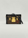 LOUIS VUITTON Petite Malle Brown Monogram Clutch