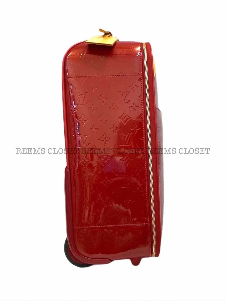 LOUIS VUITTON Pegase 45 Red Rolling Luggage