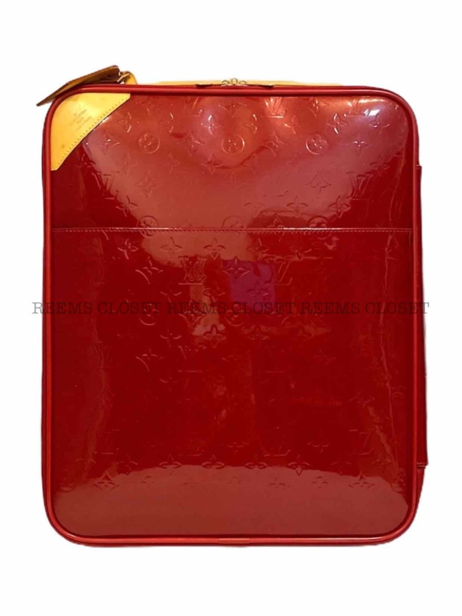 LOUIS VUITTON Pegase 45 Red Rolling Luggage