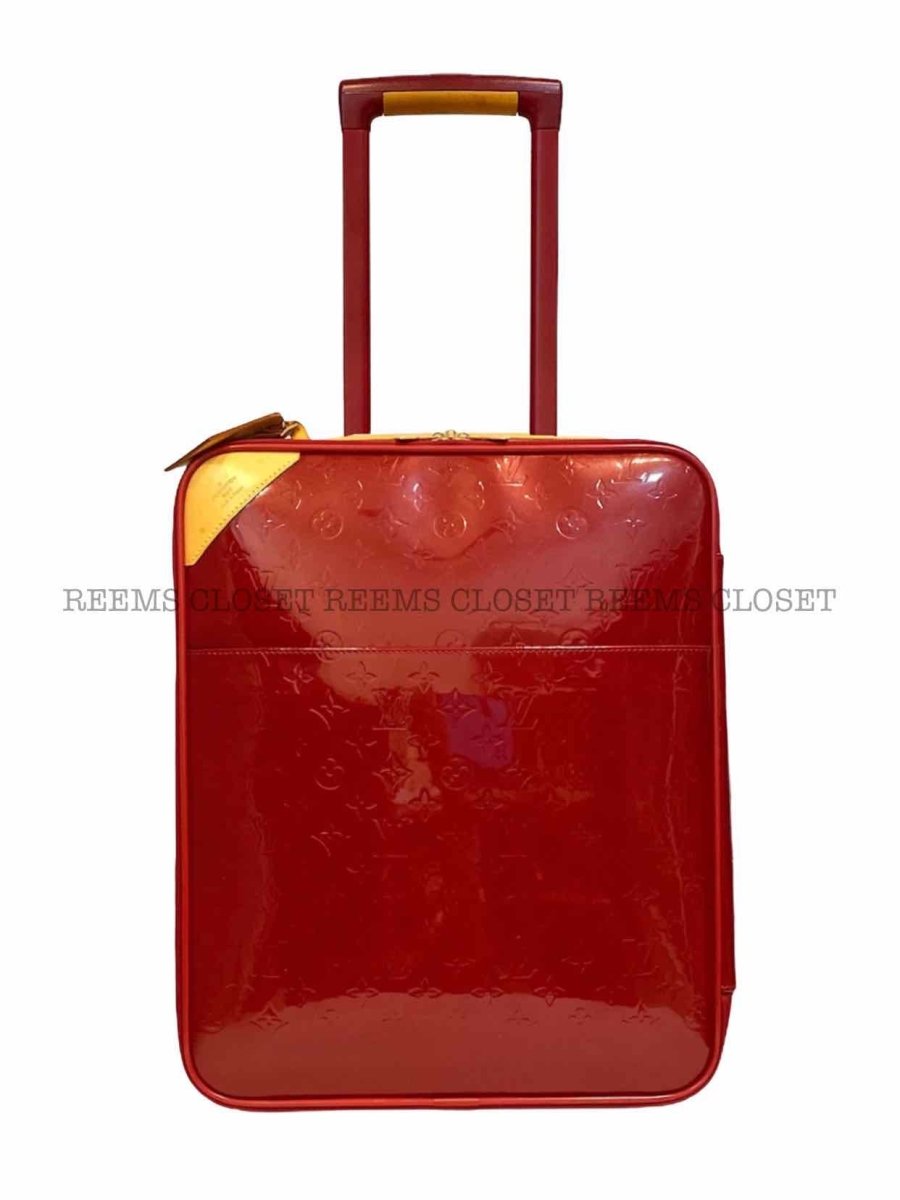 LOUIS VUITTON Pegase 45 Red Rolling Luggage