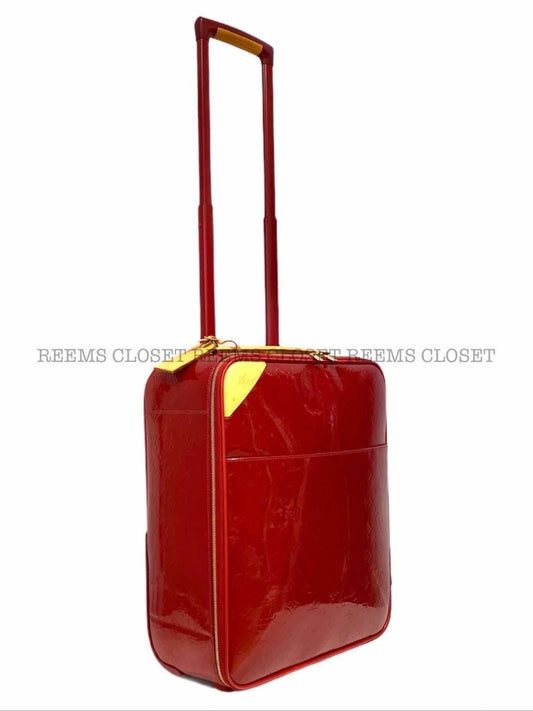 LOUIS VUITTON Pegase 45 Red Rolling Luggage