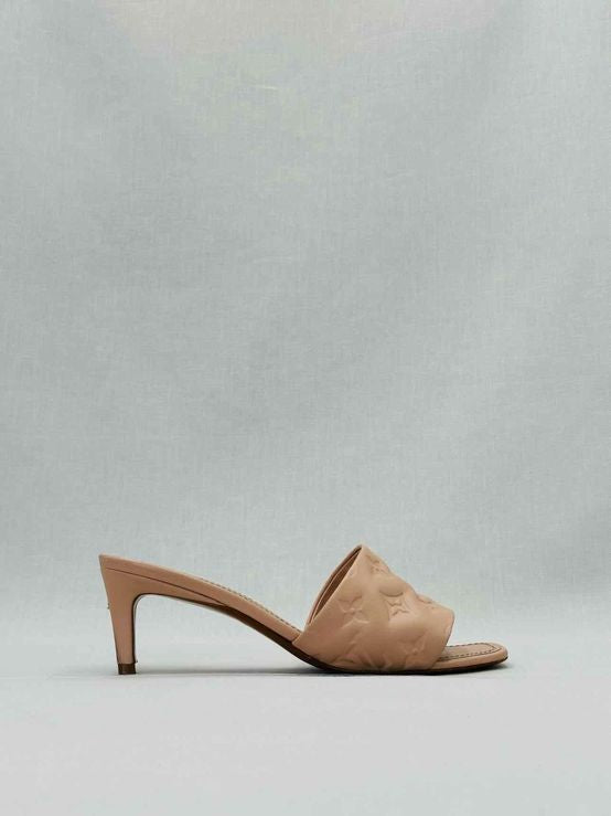 LOUIS VUITTON Revival Pink Monogram Size EU 38 Mules
