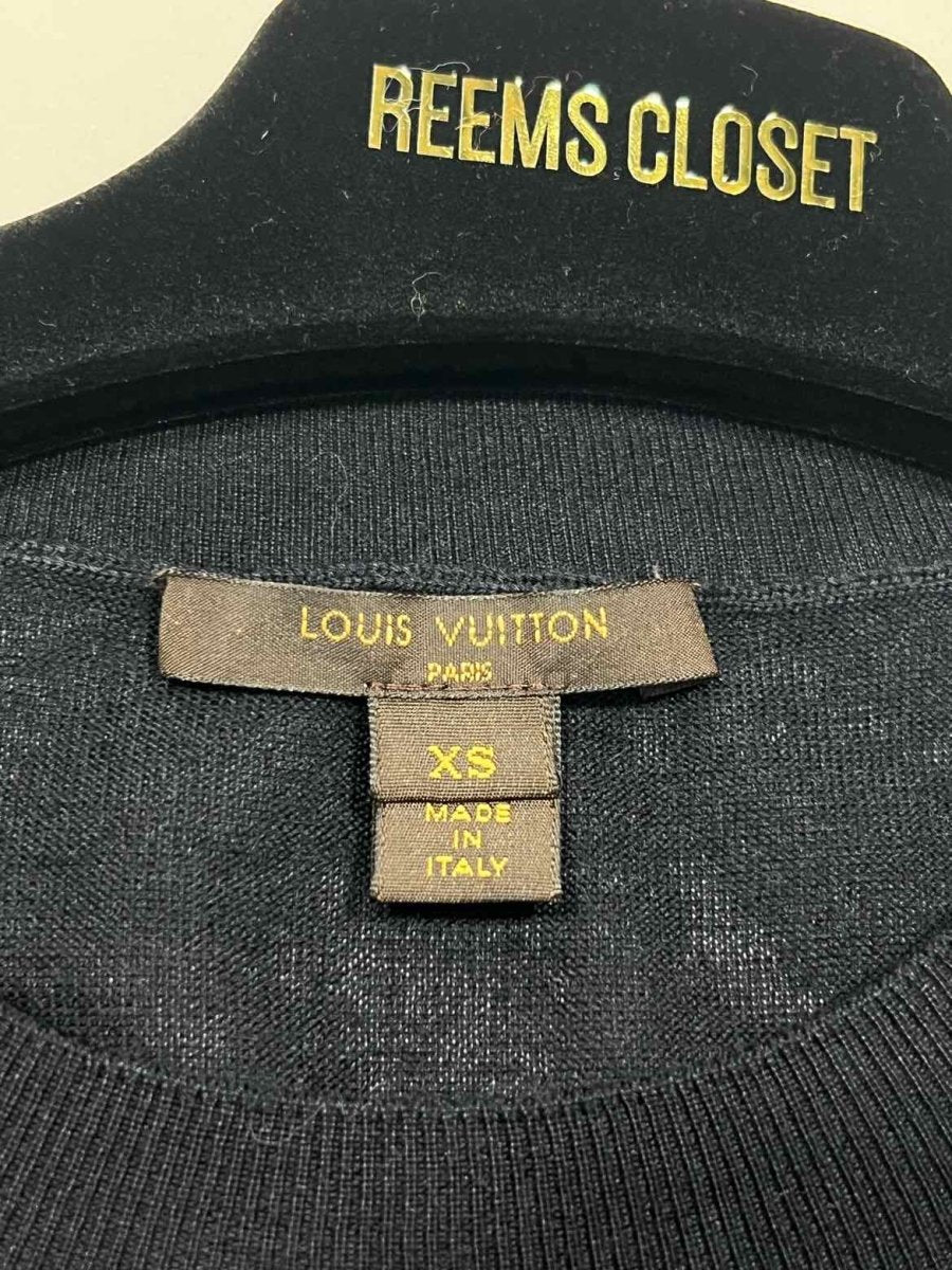 LOUIS VUITTON Sequin Navy Blue Size XSmall Top