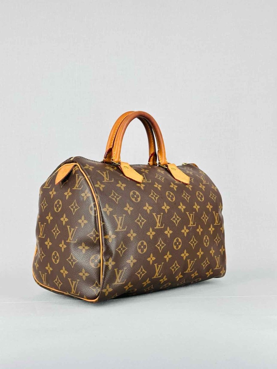 LOUIS VUITTON Speedy Brown Monogram Top Handle
