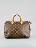 LOUIS VUITTON Speedy Brown Monogram Top Handle