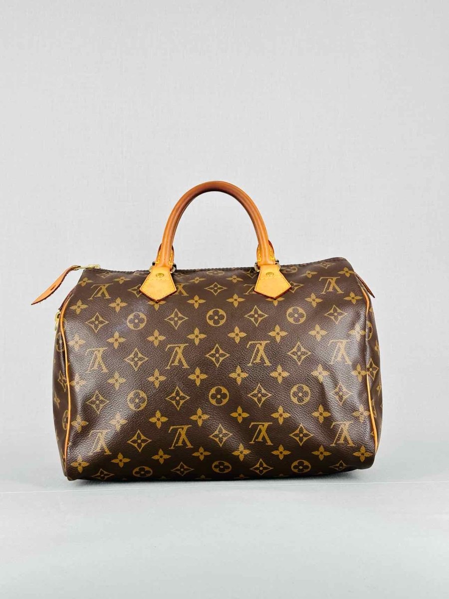 LOUIS VUITTON Speedy Brown Monogram Top Handle