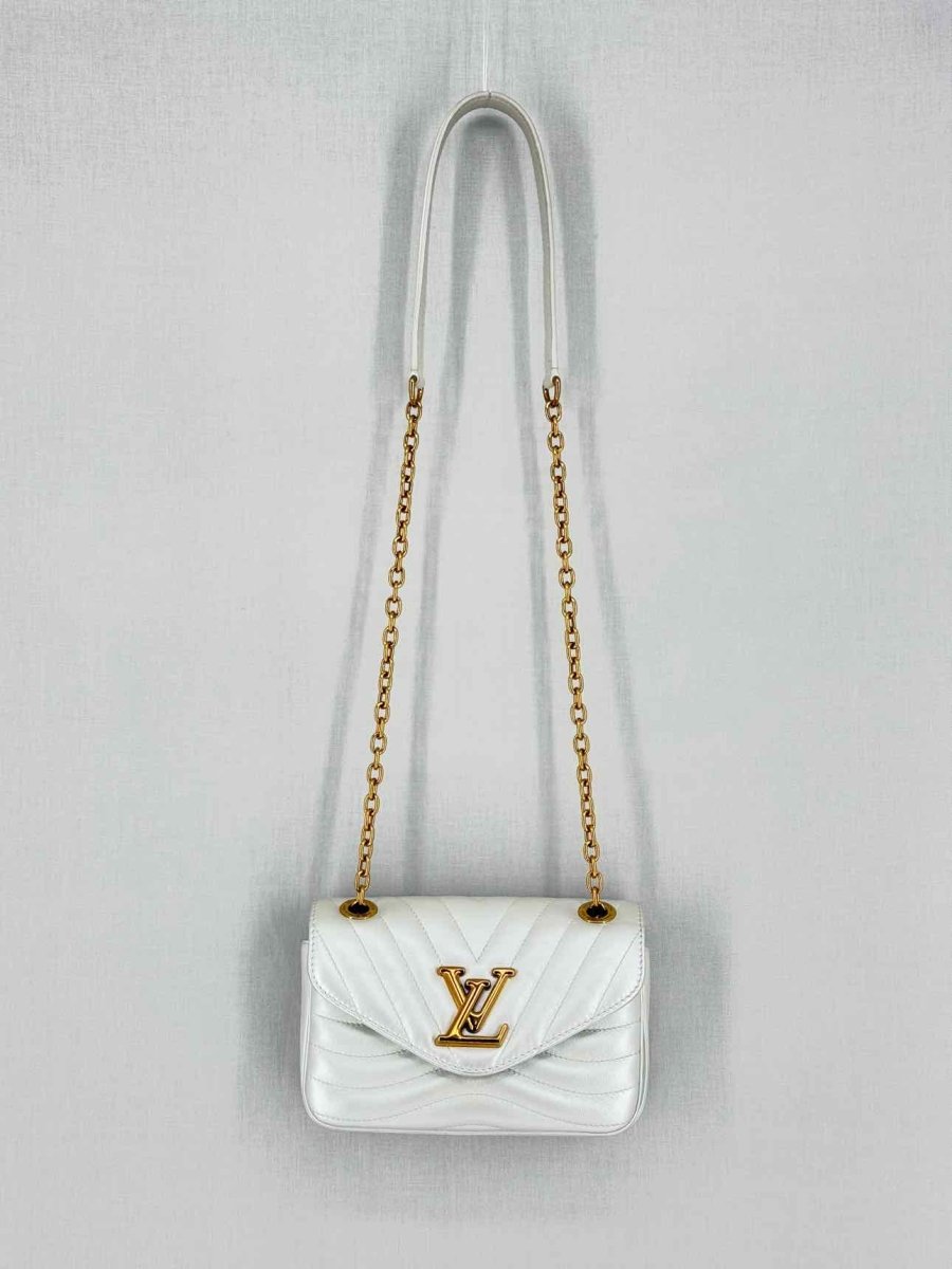 LOUIS VUITTON Wave Silver Quilted Shoulder Bag