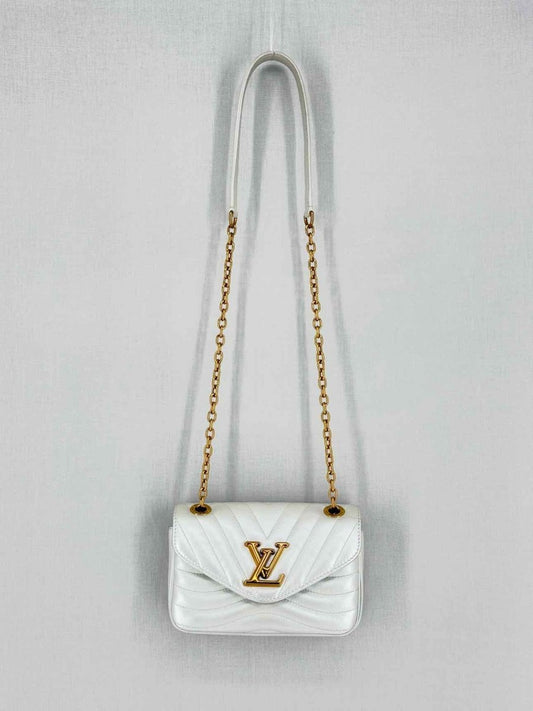 LOUIS VUITTON Wave Silver Quilted Shoulder Bag