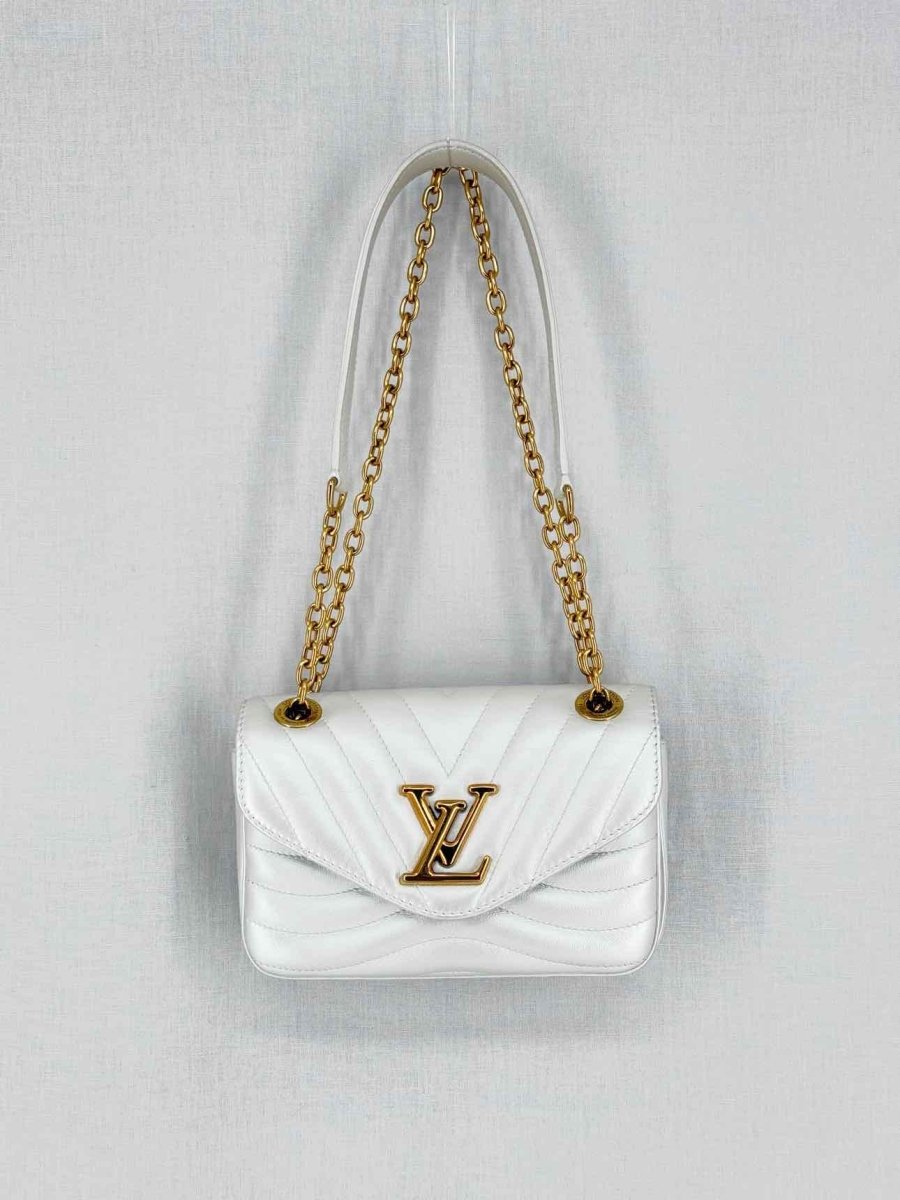 LOUIS VUITTON Wave Silver Quilted Shoulder Bag