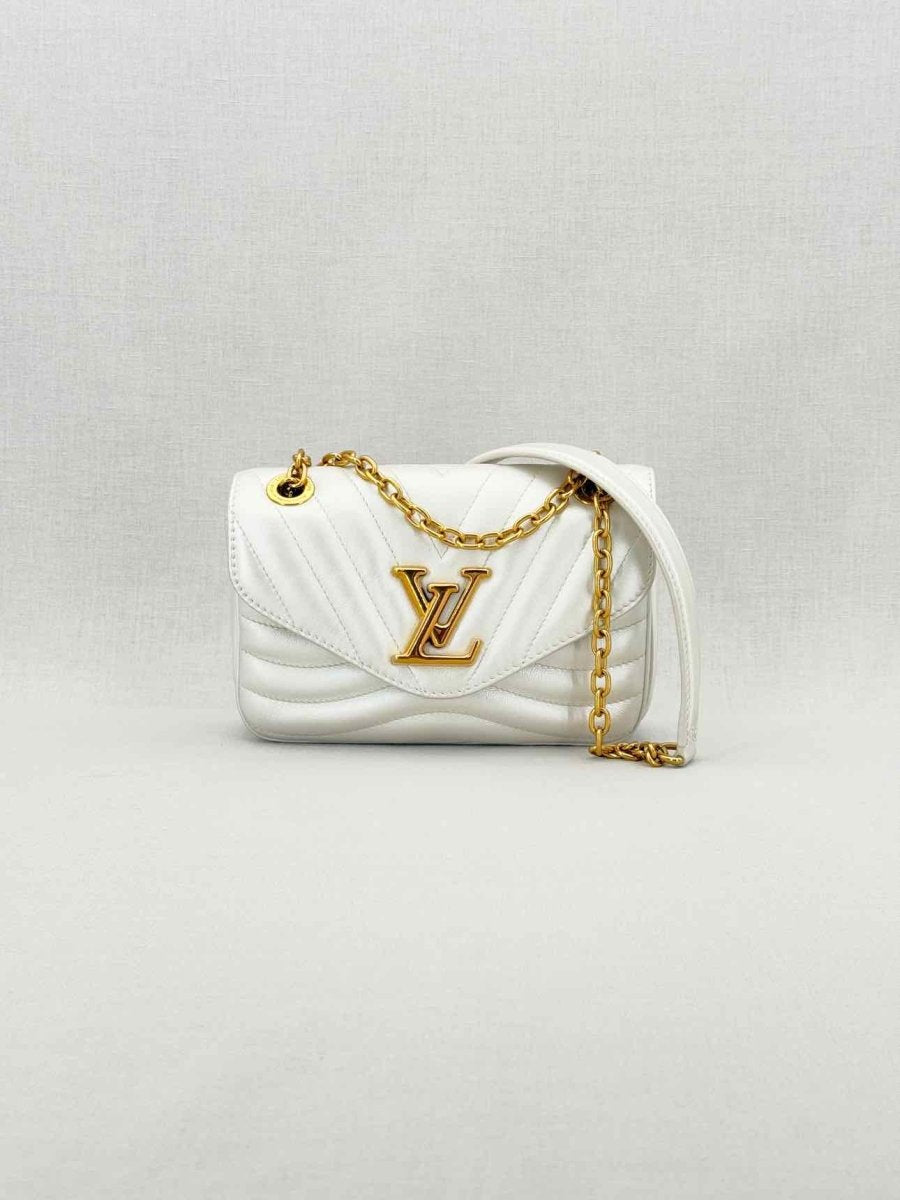 LOUIS VUITTON Wave Silver Quilted Shoulder Bag