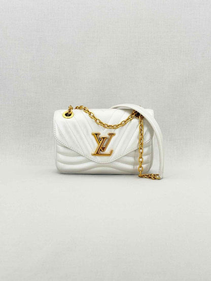 LOUIS VUITTON Wave Silver Quilted Shoulder Bag
