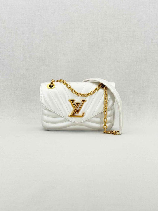 LOUIS VUITTON Wave Silver Quilted Shoulder Bag