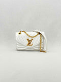 LOUIS VUITTON Wave Silver Quilted Shoulder Bag