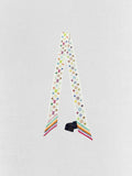 LOUIS VUITTON White Multicolor Monogram Twill