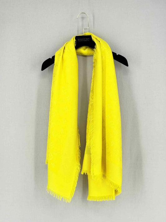 LOUIS VUITTON Yellow Monogram Scarf