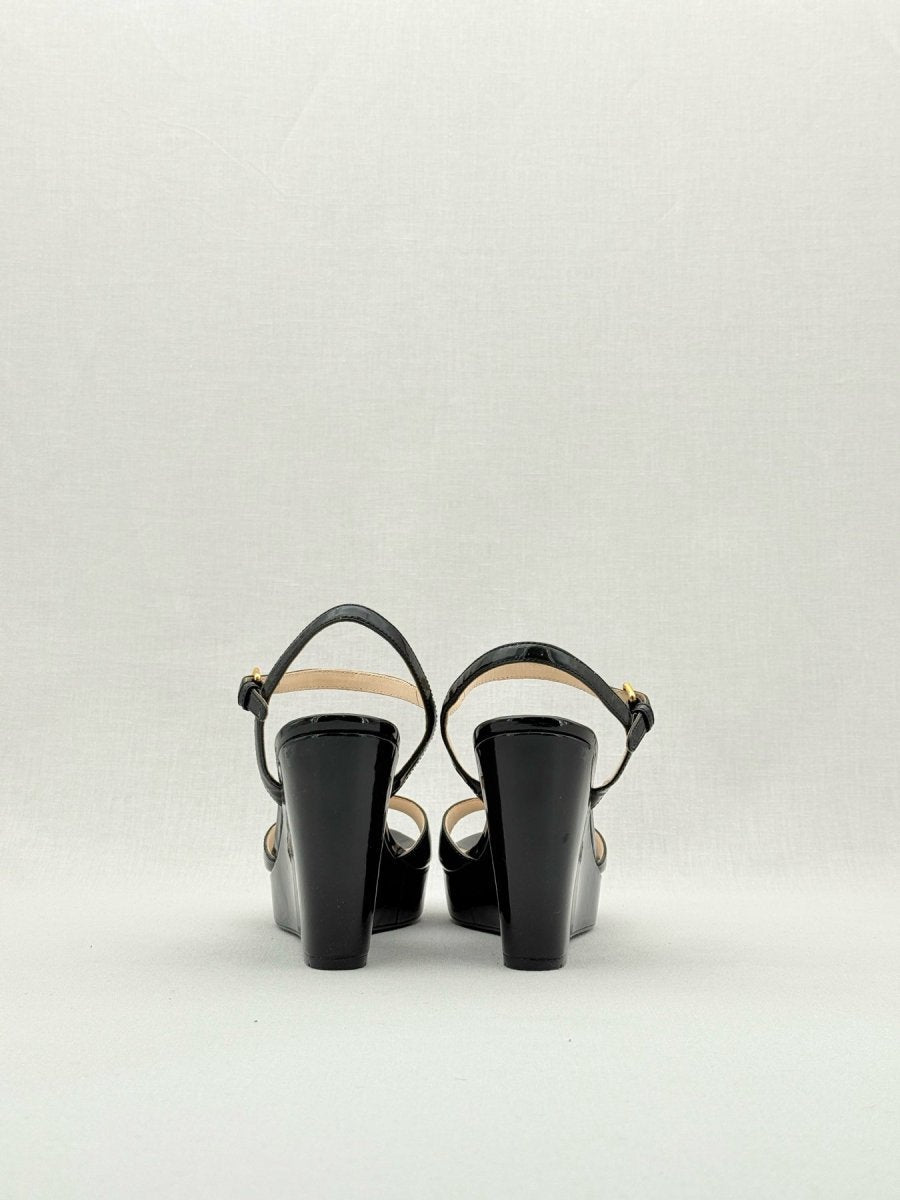 PRADA Black Size EU 37 Wedges