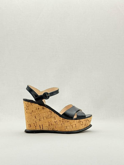 PRADA Black Size EU 37.5 Wedges