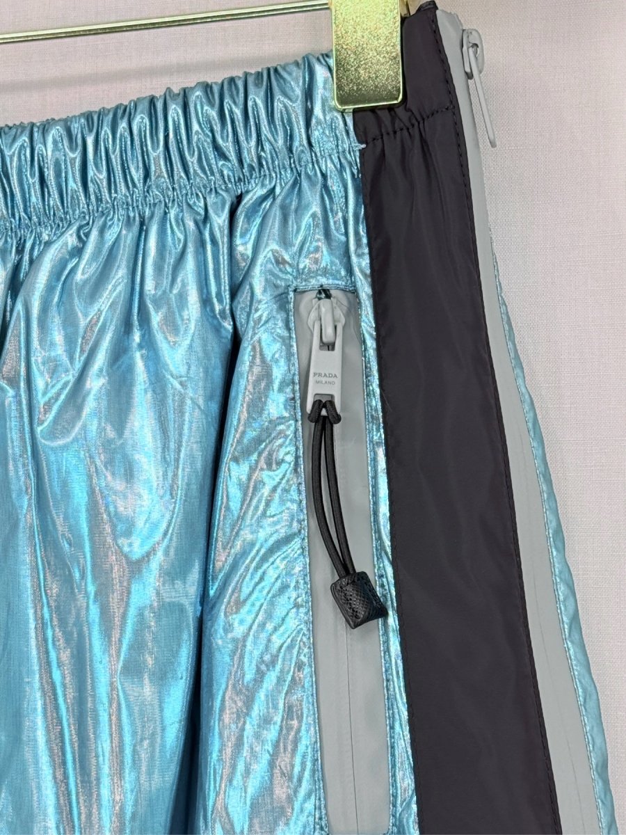 PRADA Blue & Black Size US 4 Pants