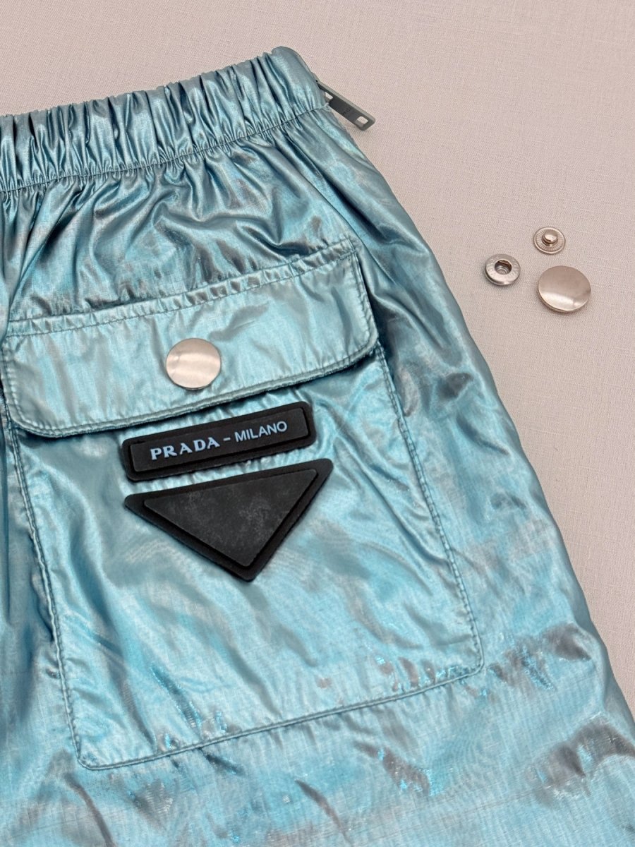 PRADA Blue & Black Size US 4 Pants