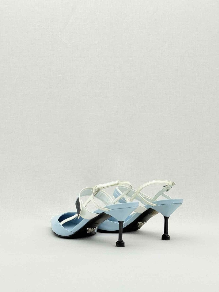 PRADA Light Blue & White Size EU 38 Pumps