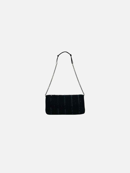 PRADA Flap Black Shoulder Bag