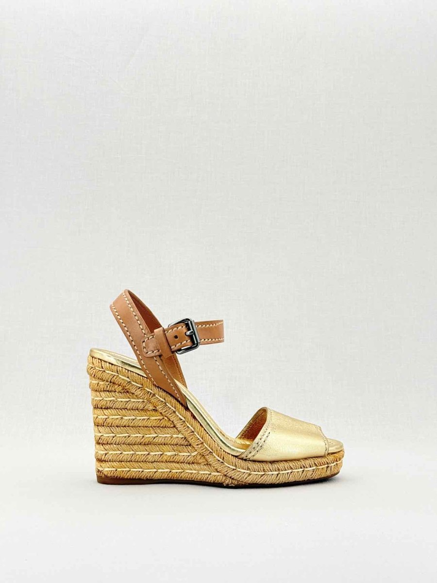 PRADA Gold Size EU 40 Wedges