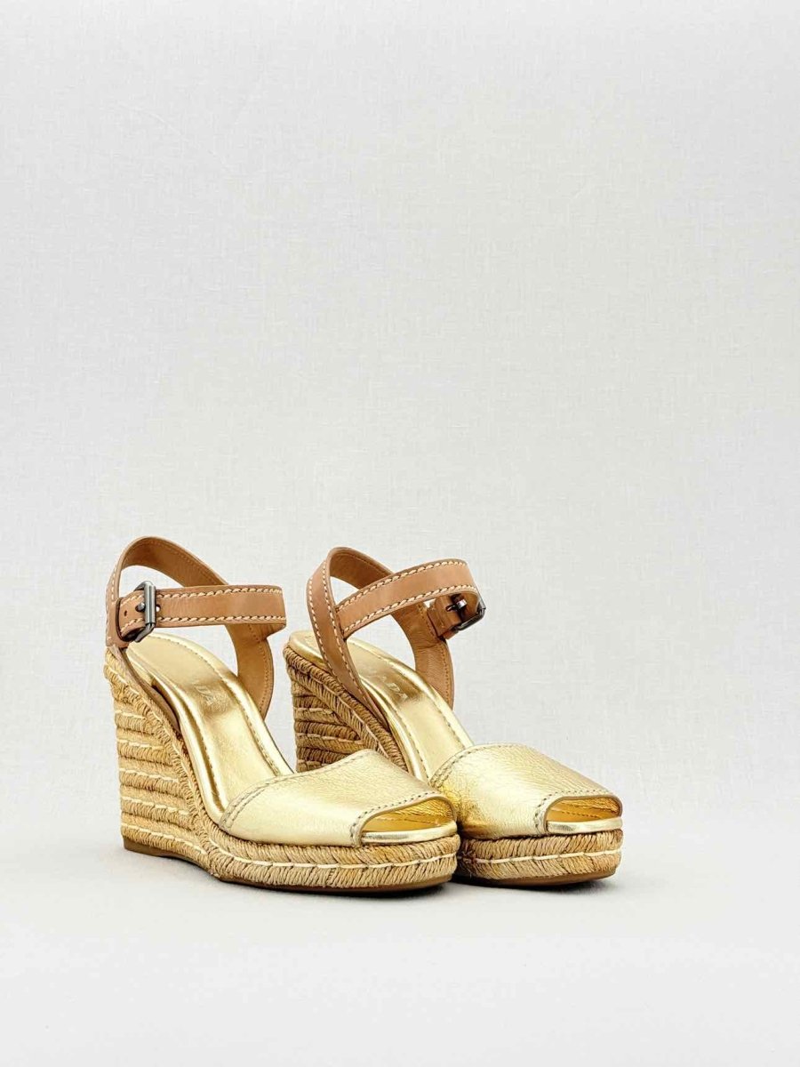 PRADA Gold Size EU 40 Wedges