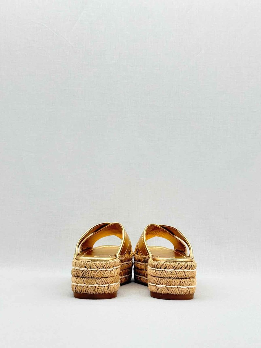 PRADA Metallic Gold Size EU 36 Platform