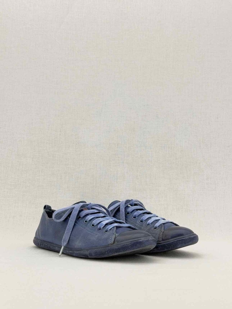 PRADA Navy Blue Size EU 39 Sneakers