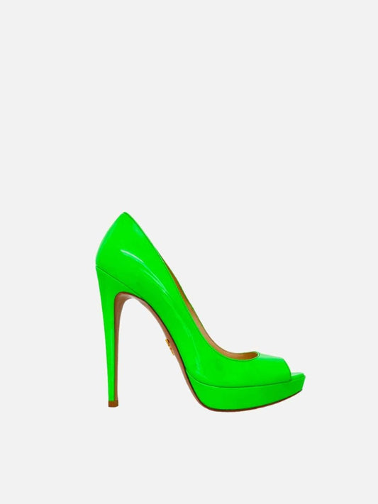 PRADA Neon Green Size EU 38 Pumps