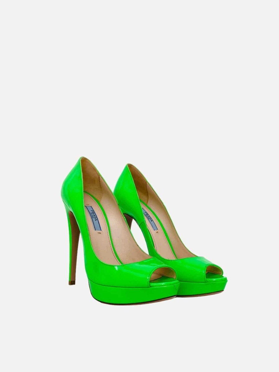 PRADA Neon Green Size EU 38 Pumps