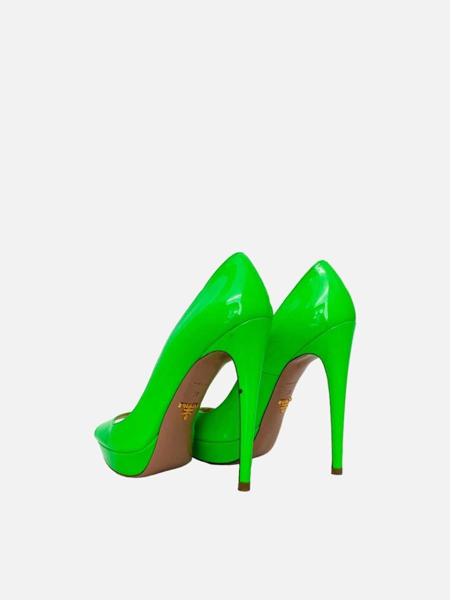 PRADA Neon Green Size EU 38 Pumps