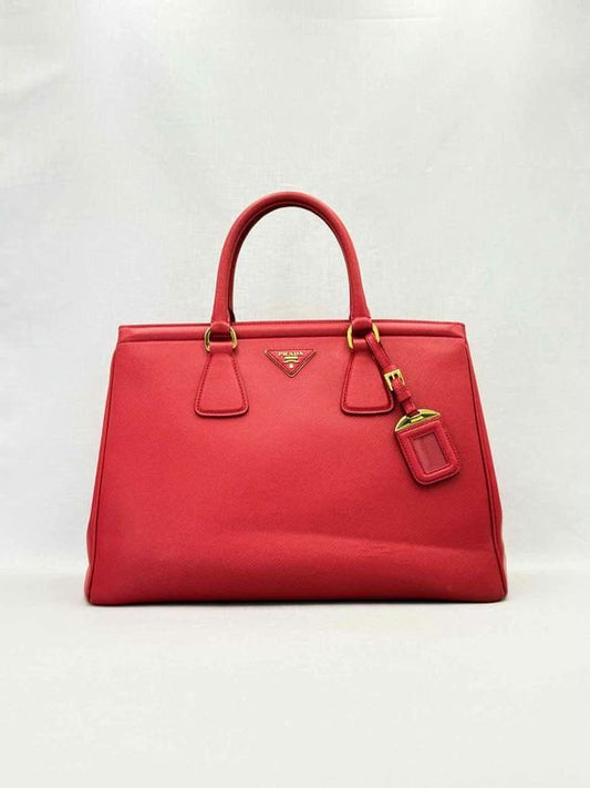PRADA Parabole Red Tote Bag