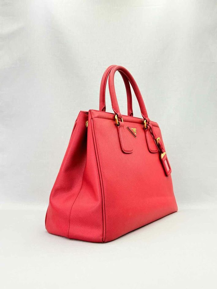 PRADA Parabole Red Tote Bag