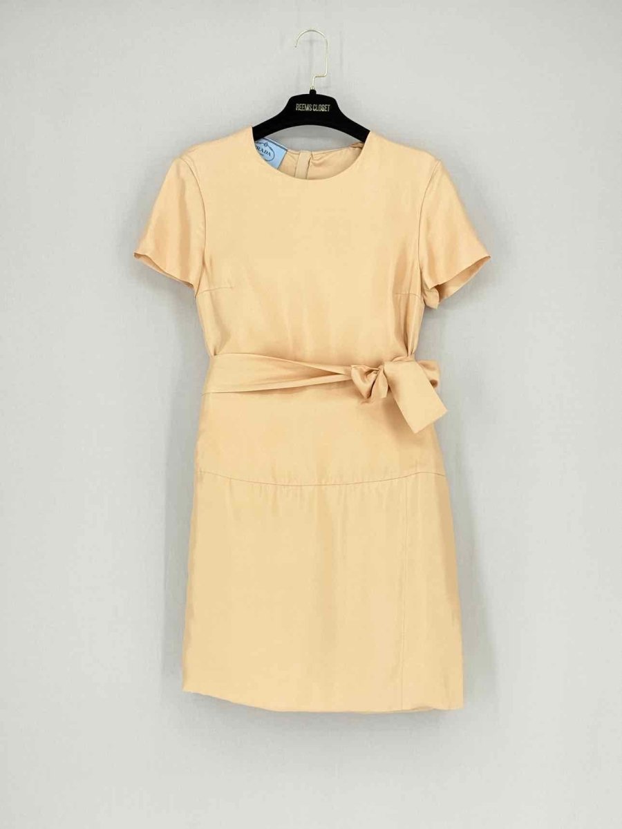 PRADA Peach Size US 2 Short Dress