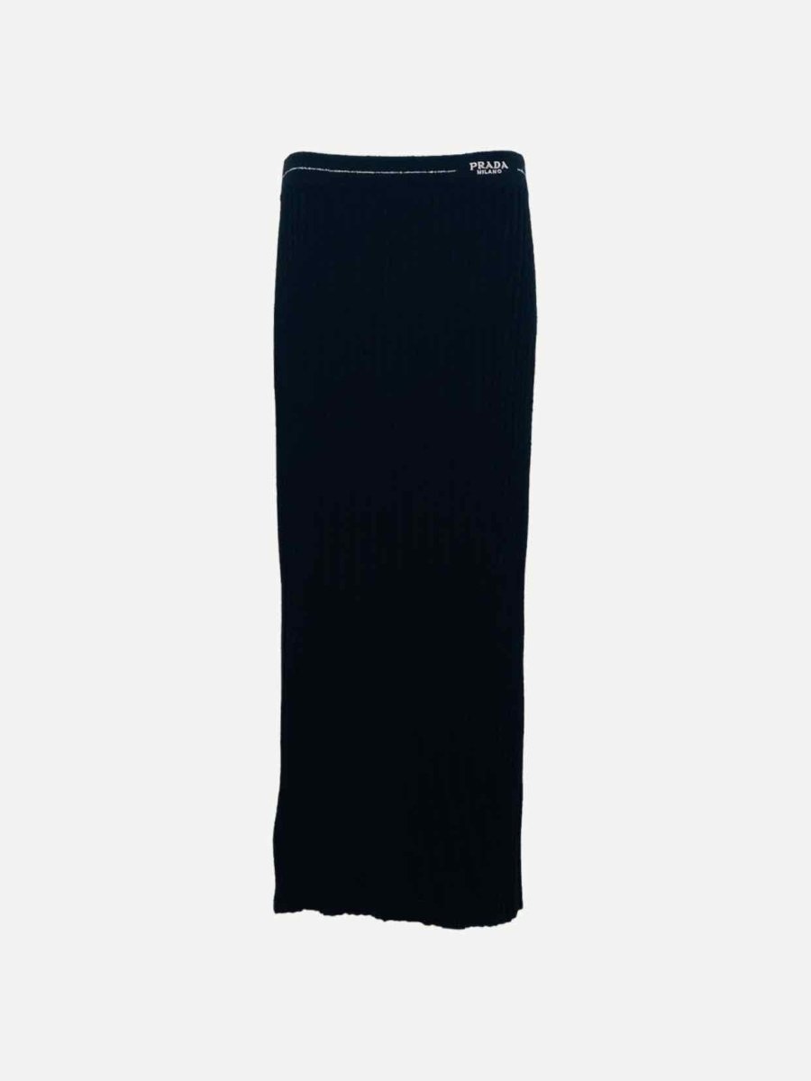 PRADA Black Size US 8 Midi Skirt