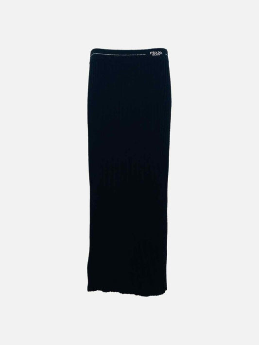 PRADA Black Size US 8 Midi Skirt