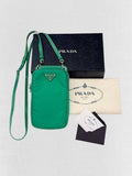 PRADA Phone Case Green Crossbody