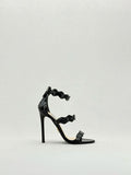 PRADA Scalloped Black Size EU 36.5 Heeled Sandals