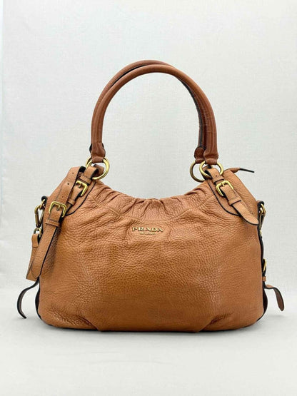 PRADA Signature Brown Shoulder Bag
